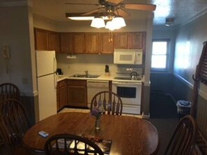 Kitchen with full amenities