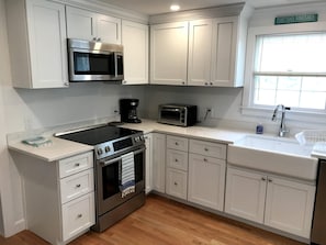 Kitchen stove and sink