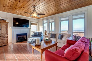 Living Room Dauphin Island Vacation Rental Bay View