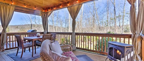 Glenville Vacation Rental | 1BR | 1BA | Private Cabin | 700 Sq Ft | 1 Story