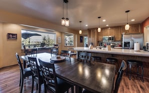 Reverse view of dining area.