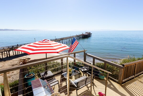 Looking over the patio,
This will be your private patio for your stay.