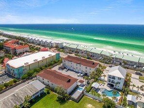 just across the street from the beach!