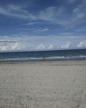 World famous beaches along the Hollywood Broadwalk. Or Dania Beach pier.