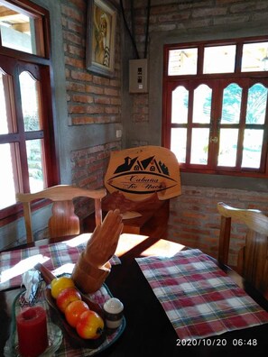Indoor dining area