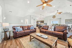 Living Area with Deck Access on Fourth Level