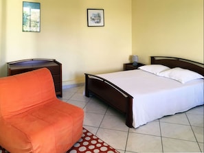 The living room, One double bed, one single sofa bed
