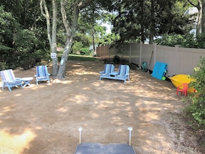 Private Beach in backyard. Two Kayaks available to use.