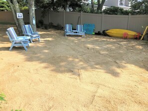 Private Beach in backyard