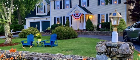 Front of the house overlooking cranberry bogs