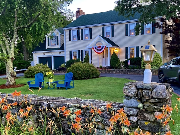 Front of the house overlooking cranberry bogs