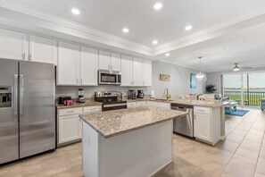 Fully stocked kitchen