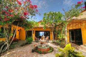 Interior courtyard.  Bedrooms 2 & 3 are on either side.  