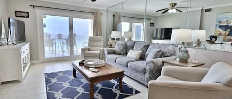 Gulf front living room!