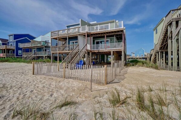 View Looking up from the Beach 