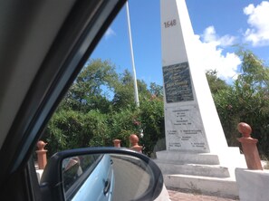 The Border between the Dutch and French sections of the Island of St. Maarten
