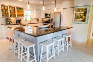 Large open kitchen with everything you need to entertain!