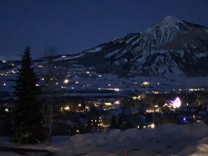 Night view from kitchen window