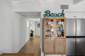 Hallway to master (right), then front door (right) then back two bedrooms