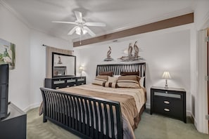 Master Bedroom with King Size Bed and Private Master Bathroom