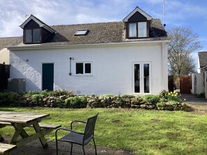 View of the cottage from the back garden