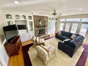 Main Floor with 65" TV & Lake Views