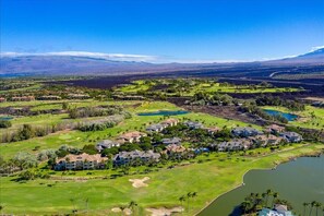 Aerial view of Fairway Villas