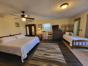 Palm Cottage has both king and twin beds  (Linens provided)