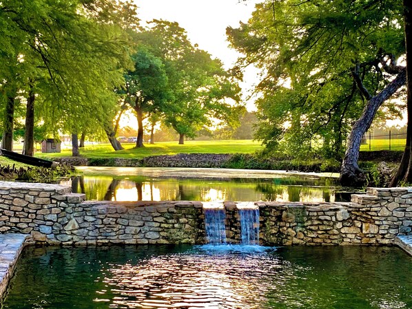 Waterfall into the Spring Pool