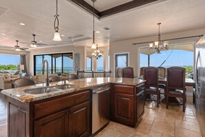 Custom kitchen with all the amenities.