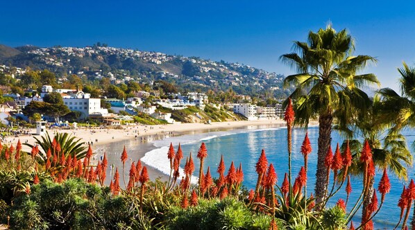 Laguna main Beach is a  4 minute drive 