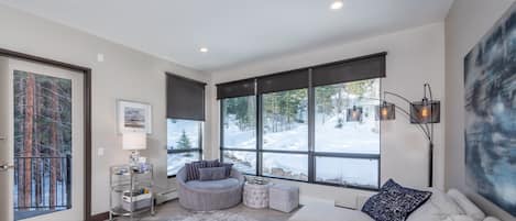 Living Room with Massive Windows and Exceptional Views