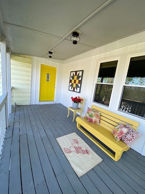 Enjoy a relaxing evening on the front porch.
