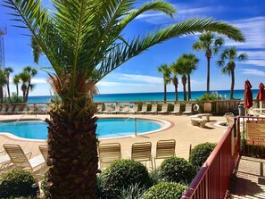 Beautiful landscape and pool