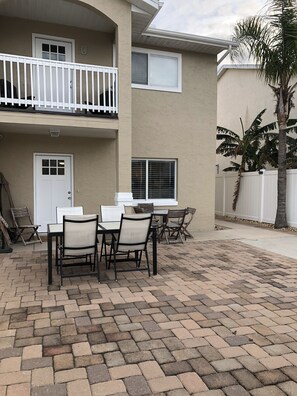 Patio back of the house