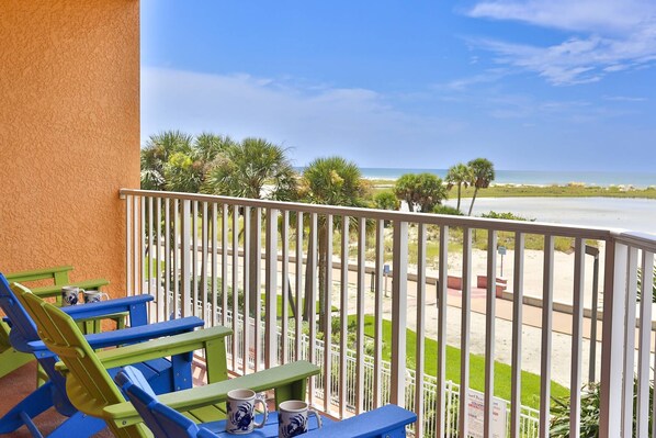 Relax, Beach Gaze, and Enjoying the Nightly Sunset Show from the Private Beachfront Balcony.