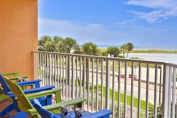 Relax, Beach Gaze, and Enjoying the Nightly Sunset Show from the Private Beachfront Balcony.