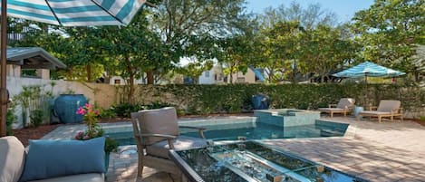 Exceptional Courtyard and Pool Area