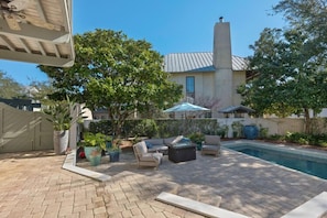 Expansive Courtyard and Pool Area