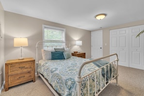 Bedroom #1 This bedroom is perfect for guests who don’t want to make any unnecessary trips to the upper floor. *** Single Trundle bed, coming soon***