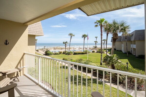 Gorgeous views from the private balcony.