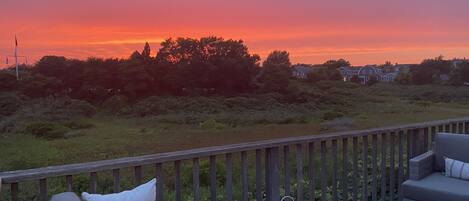 Sunset on the back deck