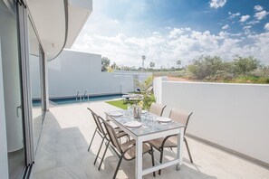 Outside dining area