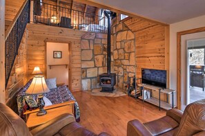 Main Living Space | Smart TV | Wood-Burning Stove