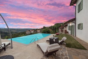 Sunset view from the pool