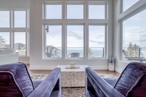 Living Room with Window Views