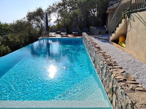 Villa Sangliers Infinity Pool with south-facing views