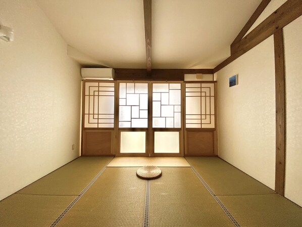 Japanese-style Zen room with loft
