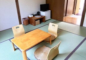 Japanese-style Zen room with loft