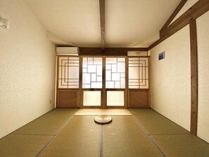 Japanese-style Zen room with loft